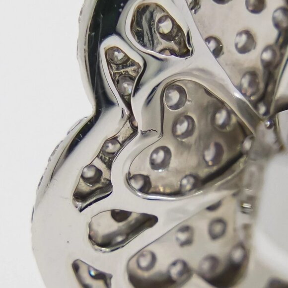 Diamond 0.72ct Ring 750 White Gold US 7.5 6.6g - Picture 6 of 9